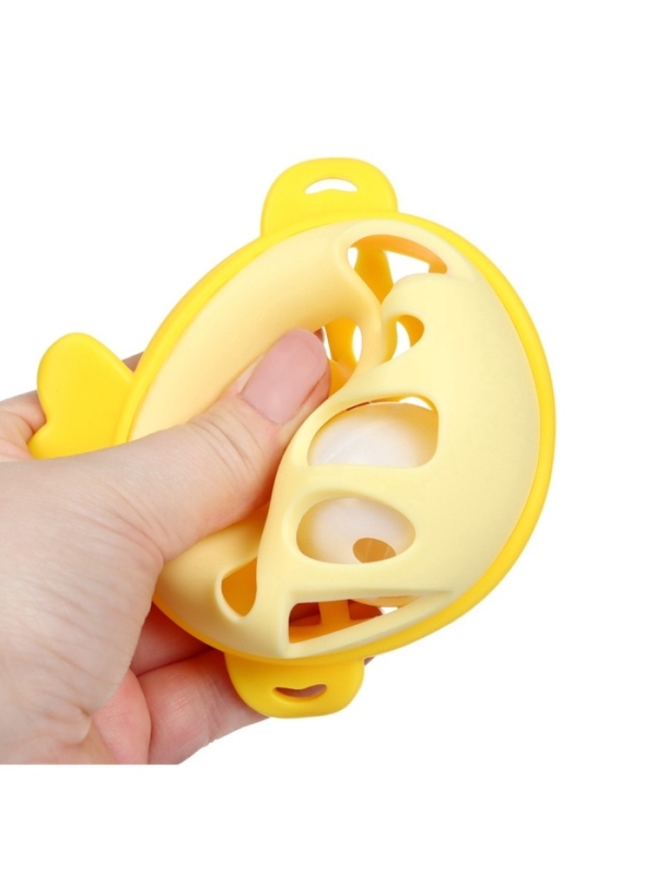 Прорезыватель силиконовый для зубов с погремушкой Крошка Я «Рыбка», в кейсе, желтый Прорезыватель силиконовый для зубов с погремушкой Крошка Я «Рыбка», в кейсе, желтый