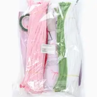 Набор для творчества цветы из пушистой проволоки букет, розы