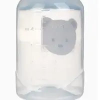 Бутылочка для кормления, новогодняя, Bear, 150 мл, цилиндр, бежевый Mum&Baby