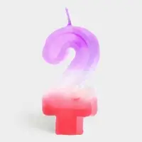Свеча цифра для торта &laquo;2&raquo;, 8&times;3.75&times;1 см