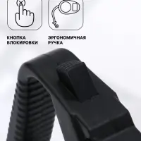 Рулетка малая эконом, 3 м, до 18 кг, чёрная