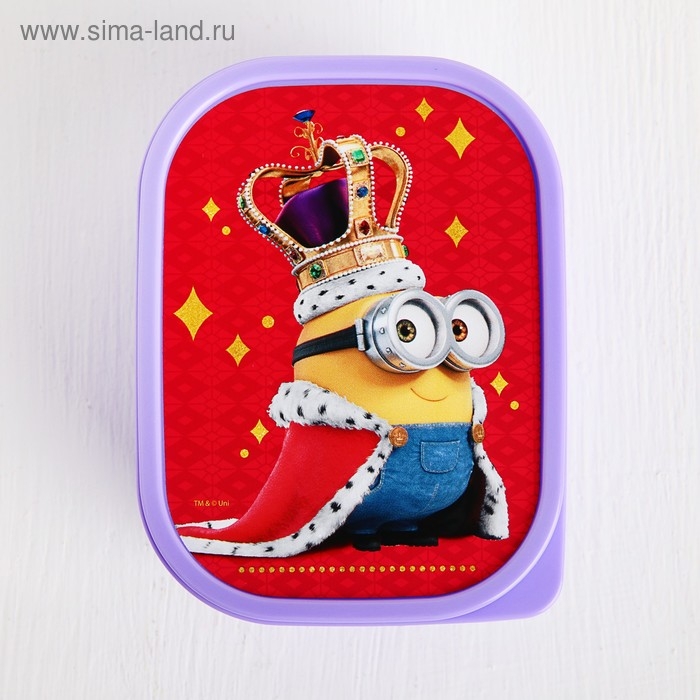 Ланч-бокс прямоугольный 0,5 л  Ланч-бокс прямоугольный 0,5 л "Minions"  Гадкий Я