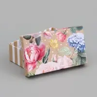 Набор коробок прямоугольных 10 в 1 &laquo;Цветочный&raquo;, 30&times;19&times;11 - 12&times;6.5&times;4 см