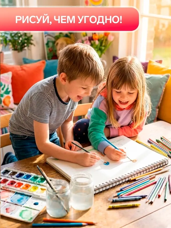 Альбом для рисования Calligrata &laquo;Лисица&raquo; А4, 40 листов, на скрепке, плотность листов 100 г/м&sup2;, обложка из мелованной бумаги