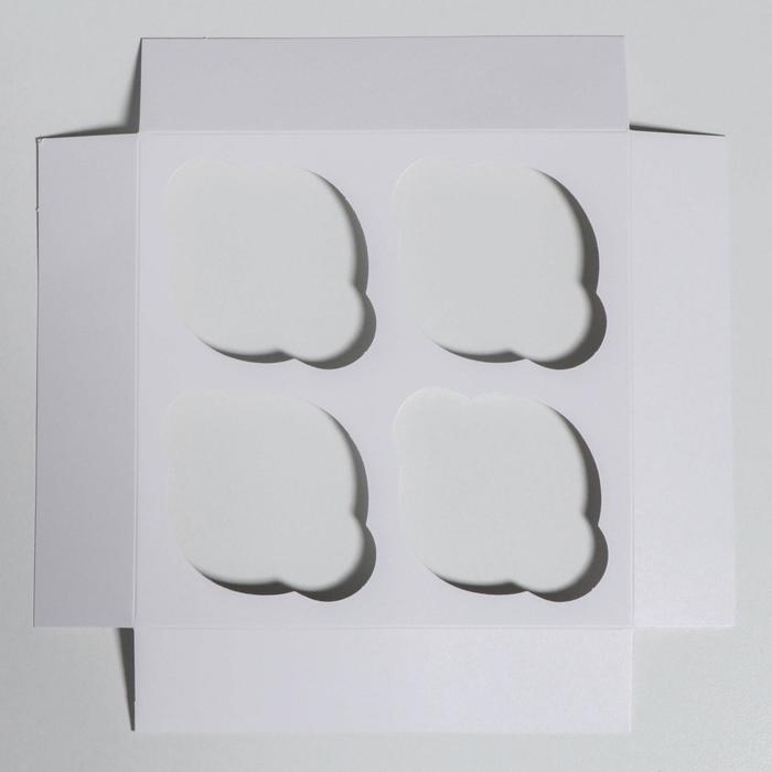 Коробка для капкейков «С Новым Годом!» 16 х 16 х 10 см, Новый год Коробка для капкейков «С Новым Годом!» 16 х 16 х 10 см, Новый год