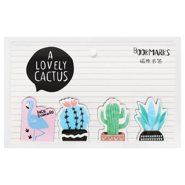 Набор магнитных закладок для книг Calligrata 4 штуки, Набор магнитных закладок для книг Calligrata 4 штуки, "Ассорти", МИКС