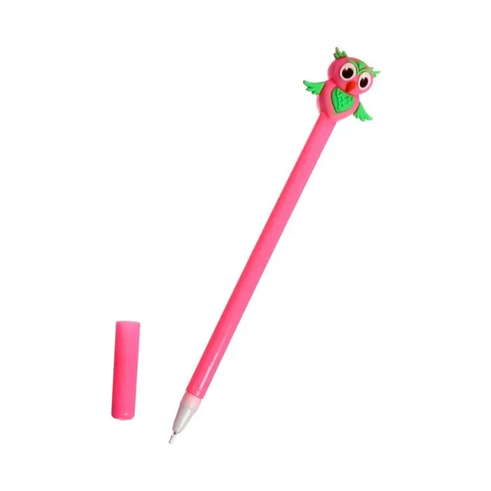 Ручка - прикол Calligrata «Сова», гелевая, МИКС
