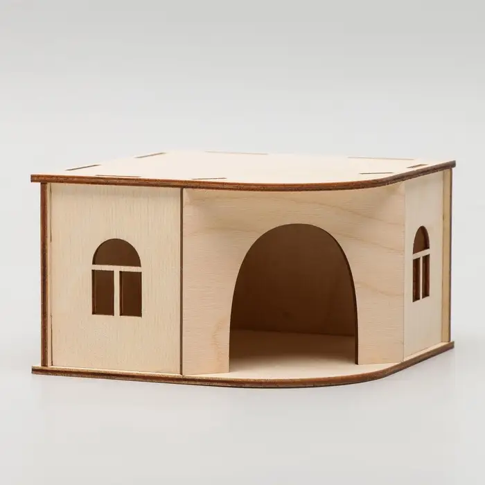 Домик для грызунов, 13&times;13&times;8 см, дерево