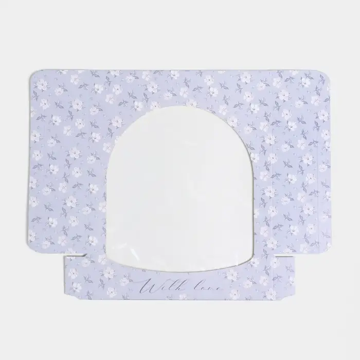 Кондитерская упаковка, коробка с PVC окном, With love, 20 х 20 х 5 см
