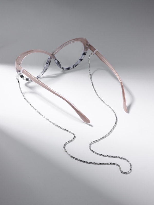 Цепочка для очков  Цепочка для очков "Минимализм", цвет серебро