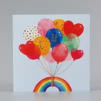 Открытка &laquo;С Днём Рождения!&raquo;, воздушные шары, 15&times;15 см