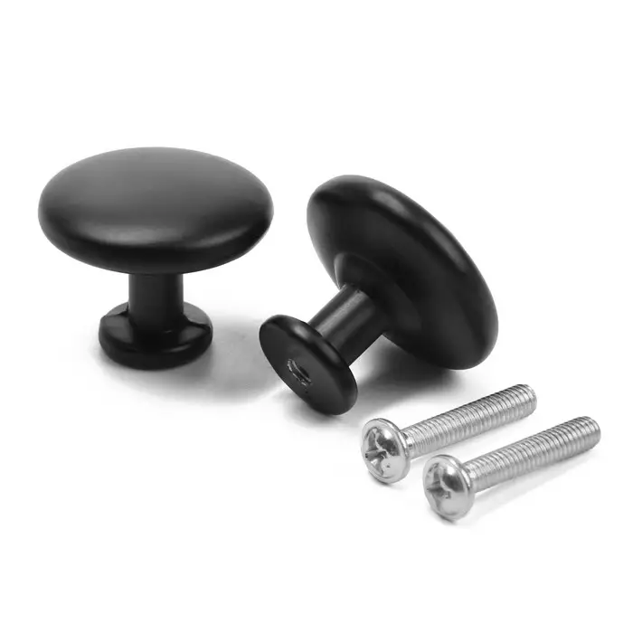 Ручка кнопка WAVE ТУНДРА РК120BL, черная Ручка кнопка WAVE ТУНДРА РК120BL, черная