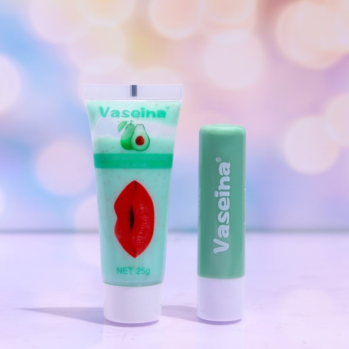 Набор для губ «Авокадо» : бальзам и скраб Набор для губ «Авокадо» : бальзам и скраб