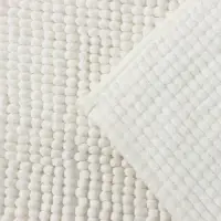 Коврик для дома LaDо́m, букли, плотность 1000 г, 50&times;80 см, белый