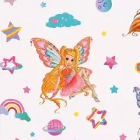 Бумага упаковочная глянцевая &laquo;Клуб Винкс&raquo;, 70&times;100 см