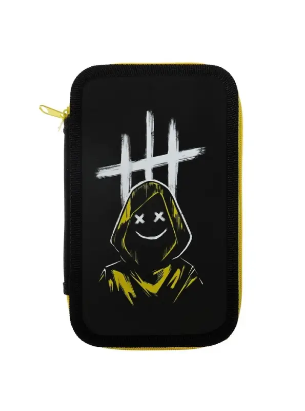 Пенал школьный, 2 секции, 12.5&times;20.5&times;4 см &laquo;Маска&raquo;