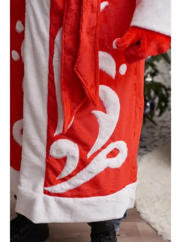 Карнавальный костюм красный «Дед Мороз»: шуба, шапка, варежки, борода, 52-54, рост 180 Карнавальный костюм красный «Дед Мороз»: шуба, шапка, варежки, борода, 52-54, рост 180