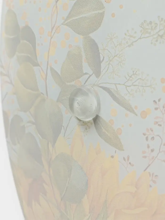 Фруктовница Доляна &laquo;Подсолнухи&raquo;, d=20/25 см, h=24 см, стекло, рисунок