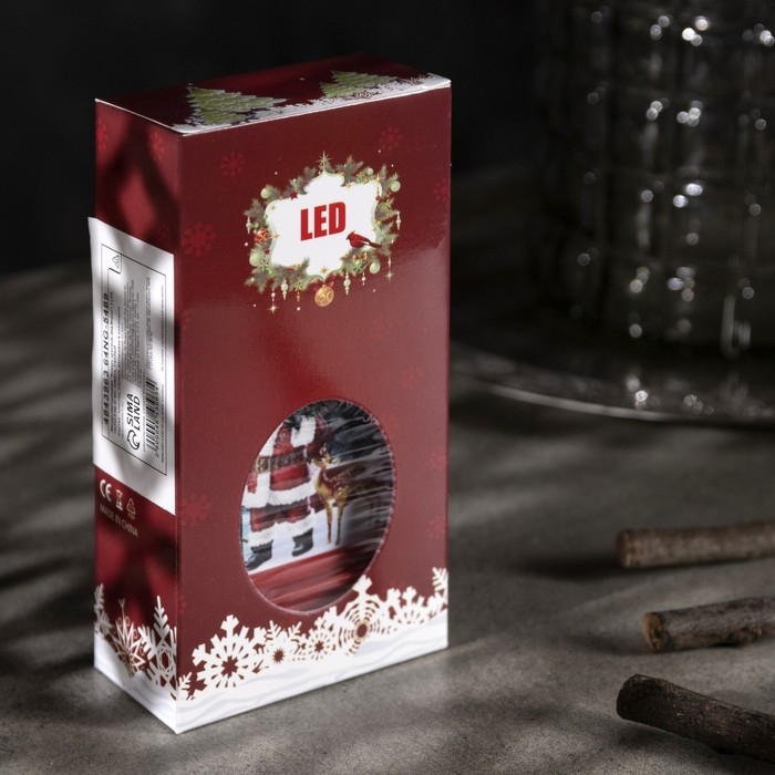 Светодиодная фигура «Фонарь с Дедом Морозом» 7 × 13 × 3.5 см, пластик, батарейки AG13х3 (в комплекте), свечение тёплое белое Светодиодная фигура «Фонарь с Дедом Морозом» 7 × 13 × 3.5 см, пластик, батарейки AG13х3 (в комплекте), свечение тёплое белое