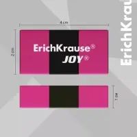 Ластик ErichKrause Joy Rainbow, мягкий, гипоаллергенный, микс