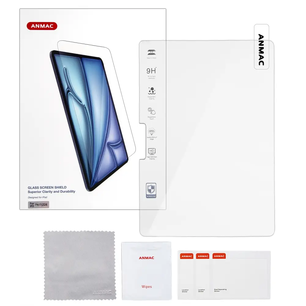 Защитное стекло IPD Pro 11 (2024)  0.3mm 2.5D ANMAC