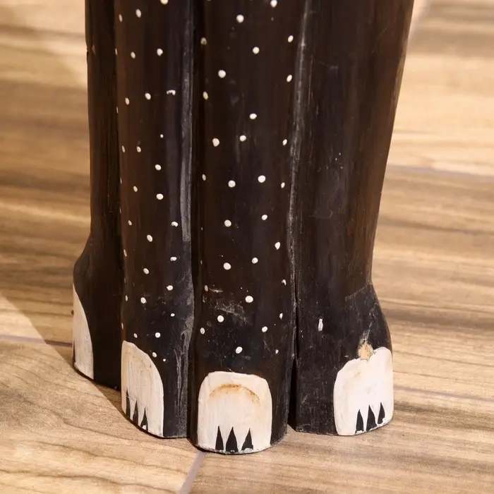 Сувенир Сувенир "Кошка с золотистым рисунком" дерево 7х16х100 см