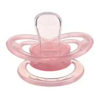 Соска - пустышка силиконовая ортодонтическая M&B &laquo;Котик&raquo;, от 6 мес., с колпачком, розовый