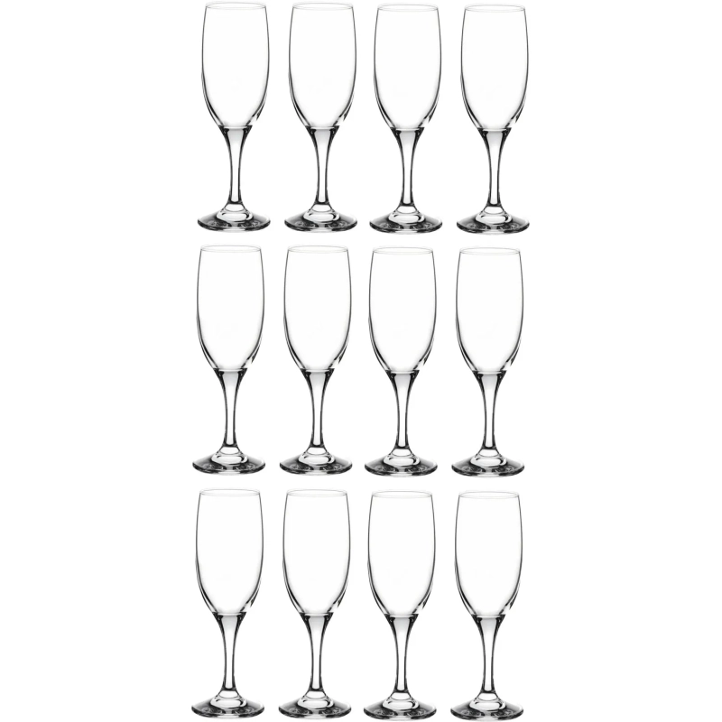 Бокал - флюте Бистро&nbsp;190&nbsp;мл.&nbsp;d=54&nbsp;мм.&nbsp;h=190&nbsp;мм.&nbsp;12шт/уп