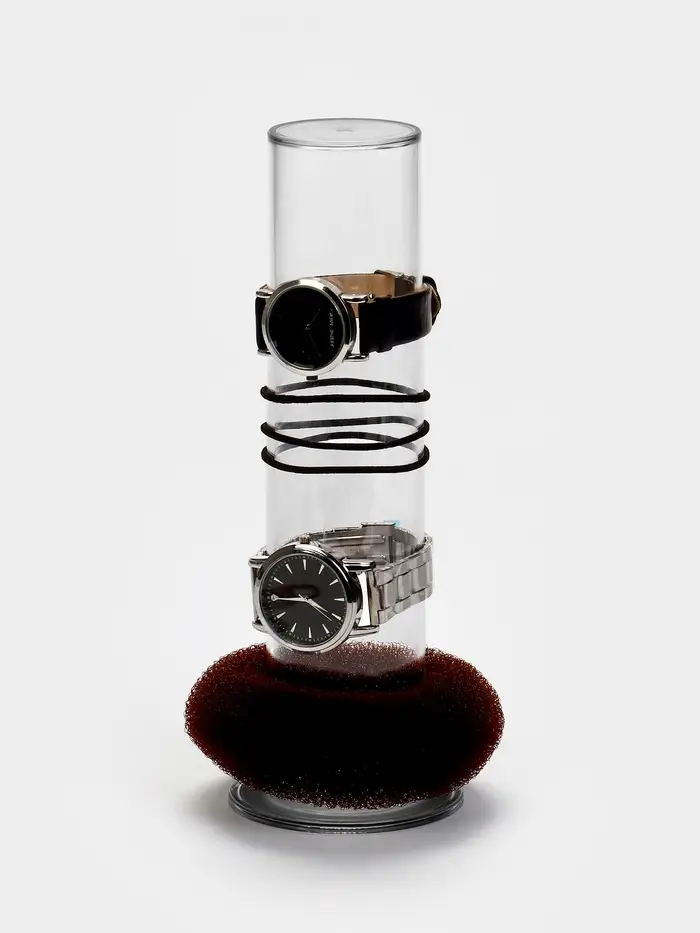 Подставка для резинок и бижутерии &laquo;Тубус&raquo;, 8&times;8&times;24 см, прозрачная