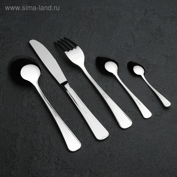 Набор столовых приборов «Мондиал», 30 предметов, толщина 2,5 мм, декоративная коробка Набор столовых приборов «Мондиал», 30 предметов, толщина 2,5 мм, декоративная коробка