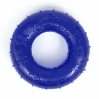 Жевательная игрушка для собак &laquo;Кольцо&raquo;, 6.7&times;2 см, прозрачная, PP, синяя