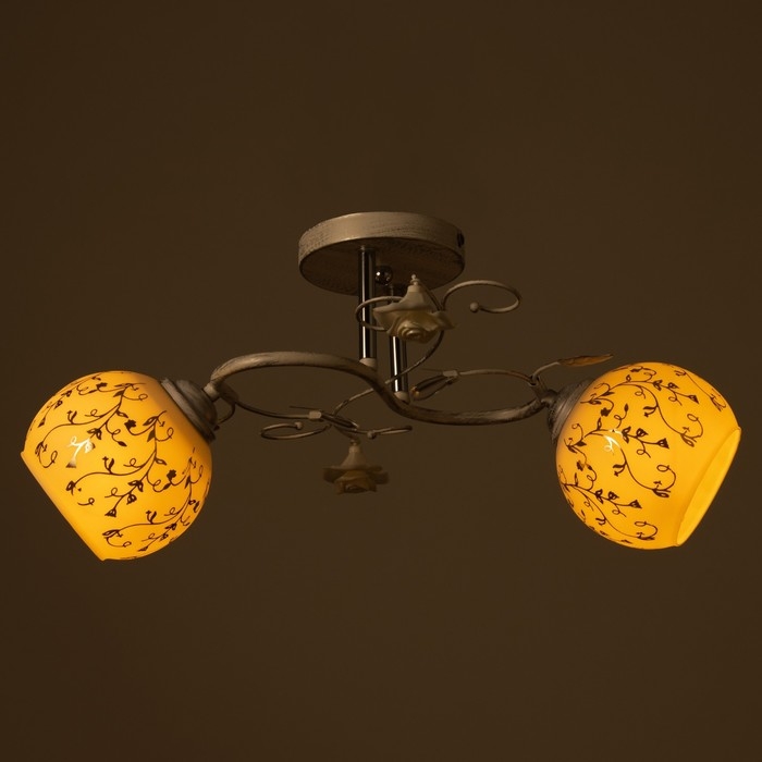 Люстра Люстра "Ладель" 2хЕ27 40Вт белый 50х25х25 см BayerLux