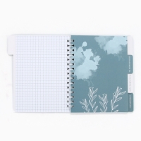 Блокнот с разделителями А6, 48 листов "Мир начинается с тебя"