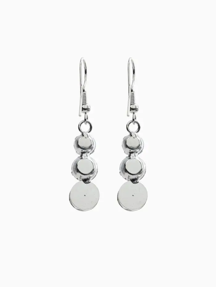 Набор 2 предмета: серьги, колье &laquo;Вечерний шик&raquo;, белый в серебре