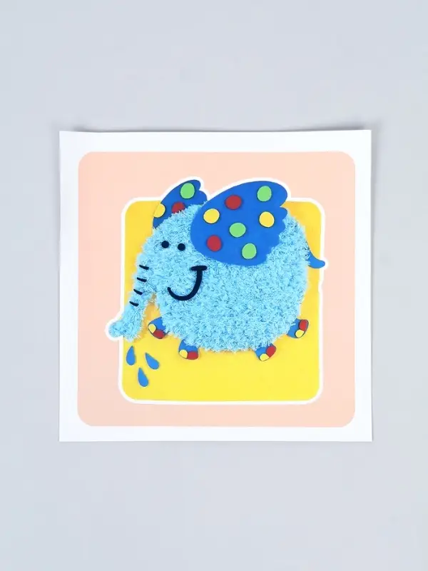 Вышивка по фетру "Слоник"