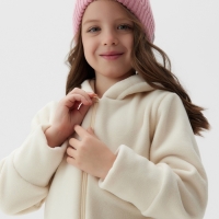 Комбинезон флисовый детский MINAKU: Fleece Soft, цвет бежевый, рост 110 см