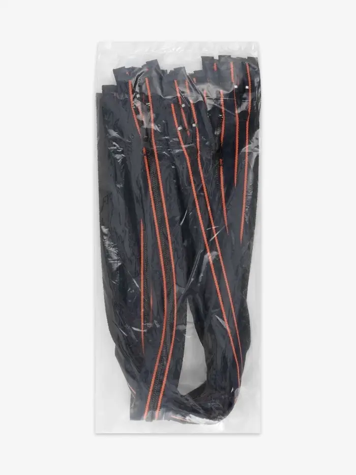 Молния &laquo;Спираль&raquo;, №5, разъёмная, замок автомат, 60 см, оранжевая, тёмно-синяя