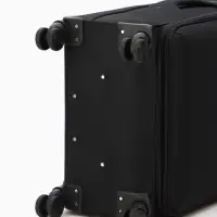 Чемодан на колёсах TEXTURA, кодовый замок, с увеличением, 47&times;30&times;78 см, 28", чёрный