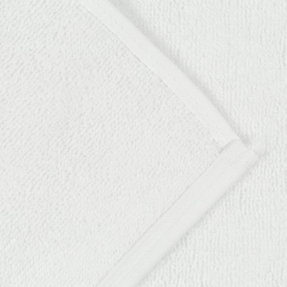 Полотенце Luscan махровое 50х70, 500 гр/м2, Oтель белый, Турция, 5 шт/уп