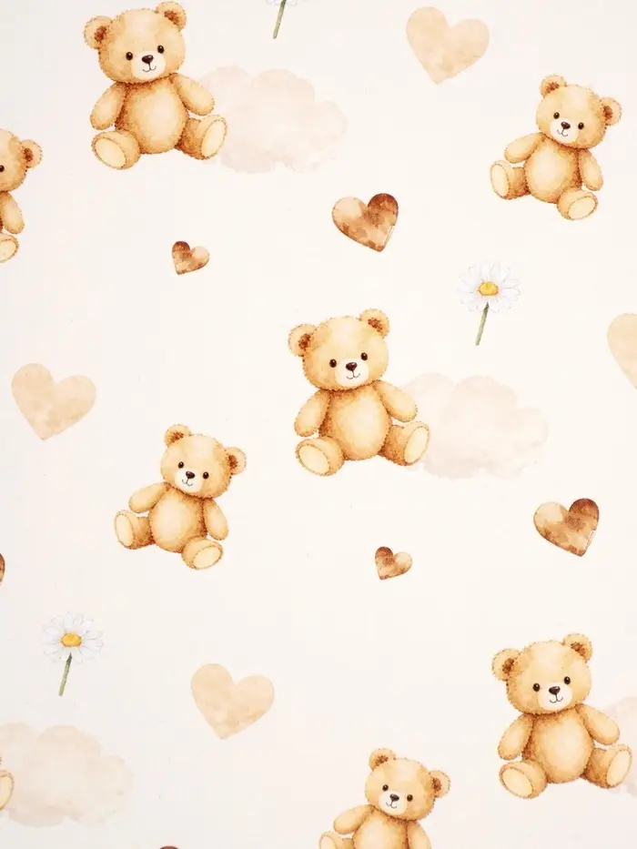 Бумага упаковочная глянцевая &laquo;Медвежата&raquo;, 50 х 70 см