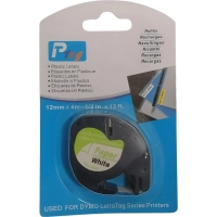 Картридж бумажн Vell VL-D-91200(12мм,чер на бел)д/LetraTagLT-100H,vell91200