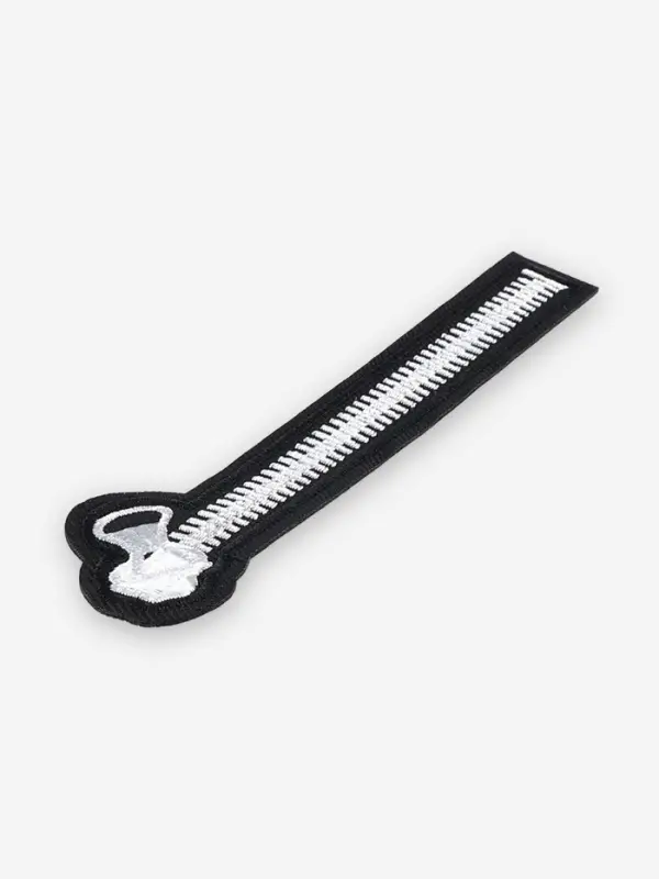 Термоаппликация &laquo;Молния&raquo;, 12.8&times;3.2 см, чёрная