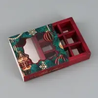 Коробка для 9 конфет &laquo;Щелкунчик&raquo; 14.5&times;14.5&times;3.5 см