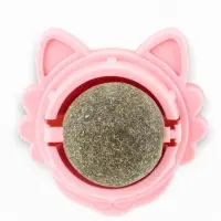 Игрушка для кошек из кошачьей мяты «Киса» на основании, 4.5×6×6 см, розовая