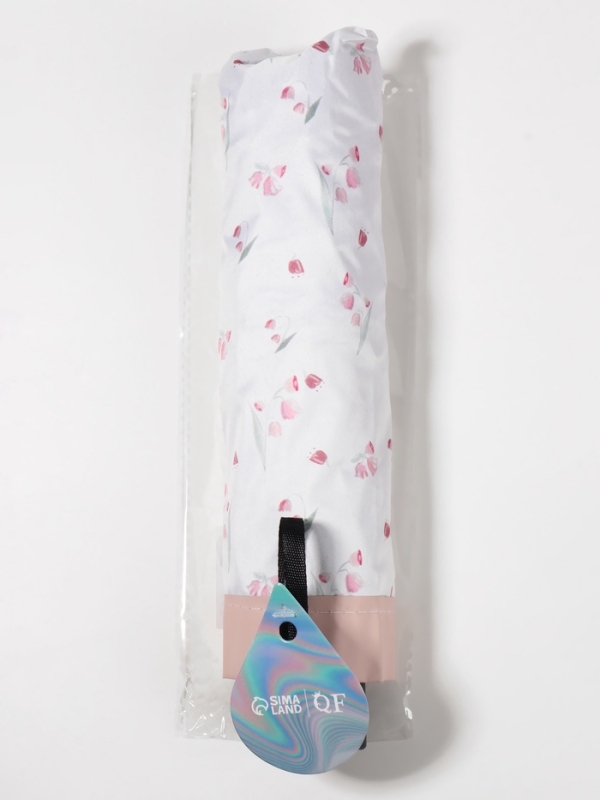 Зонт механический «Цветы», 4 сложения, 8 спиц, R=48/56 см, d=96 см, МИКС Зонт механический «Цветы», 4 сложения, 8 спиц, R=48/56 см, d=96 см, МИКС