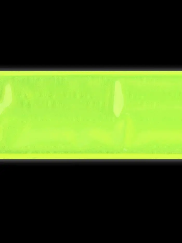 Светоотражающий слэп-браслет, самофиксирующийся, 3&times;40 см, салатовый