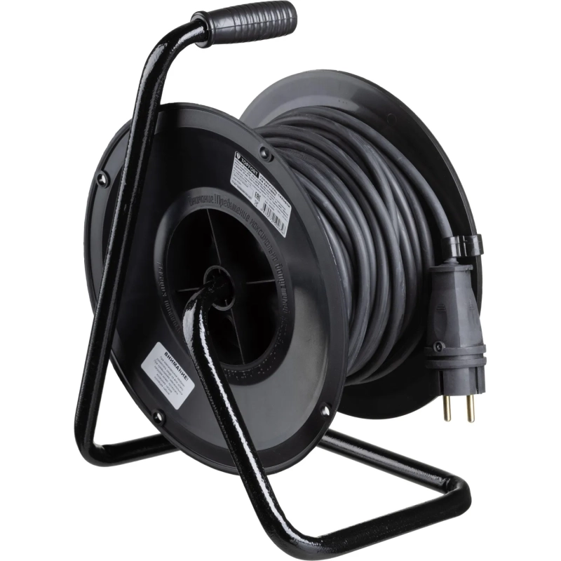 Удлинитель Topfort пласт. КГ 2x2,5 кв.мм 30м 16А 4 гнезда б/з.,с/загл.,IP44