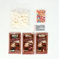 Набор с горячим шоколадом 3 шт, маршмеллоу и декором "Пряничный домик" Набор с горячим шоколадом 3 шт, маршмеллоу и декором "Пряничный домик"