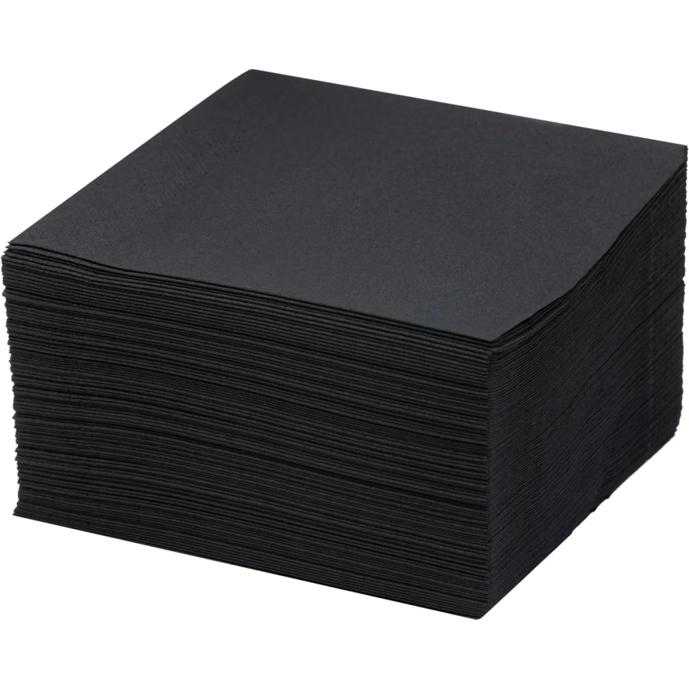 Салфетки бумажные 2-сл. 33х33 черные 200 шт./уп