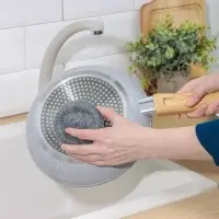 Губка для посуды металлическая Raccoon, плетёная, оцинкованная, 30 гр